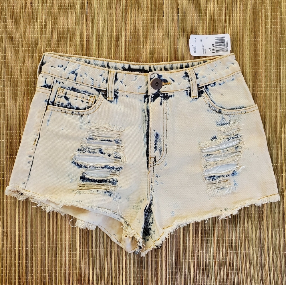 Forever 21 Denim Shorts Indigo US 26